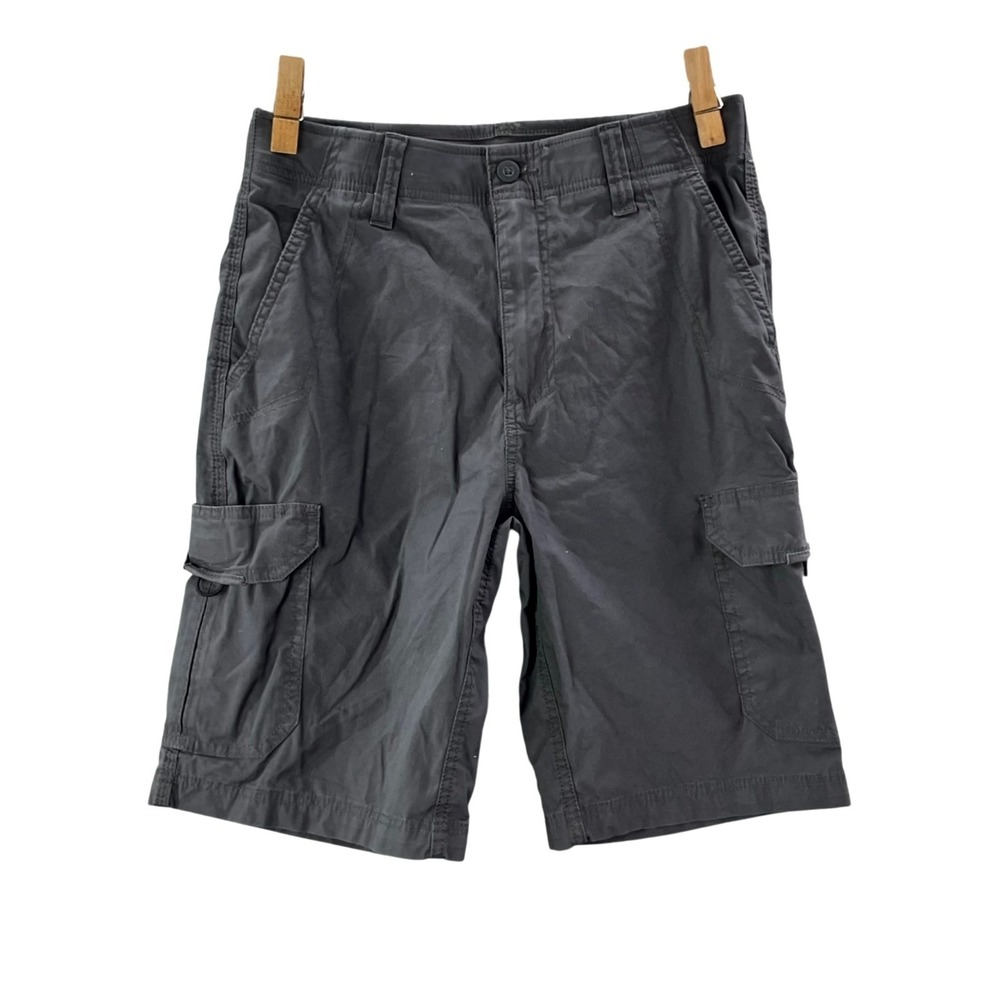 Lee Extreme Motion Crossroad Cargo Shorts Men 30 Dark Gray Outdoor Hike Gorpcore